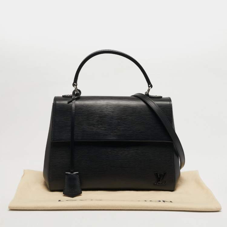 Pre Owned Louis Vuitton Cluny MM Black Epi Leather Bag
