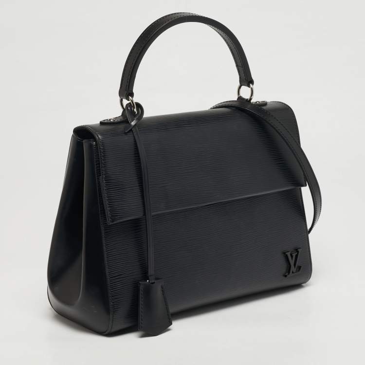 Pre Owned Louis Vuitton Cluny MM Black Epi Leather Bag