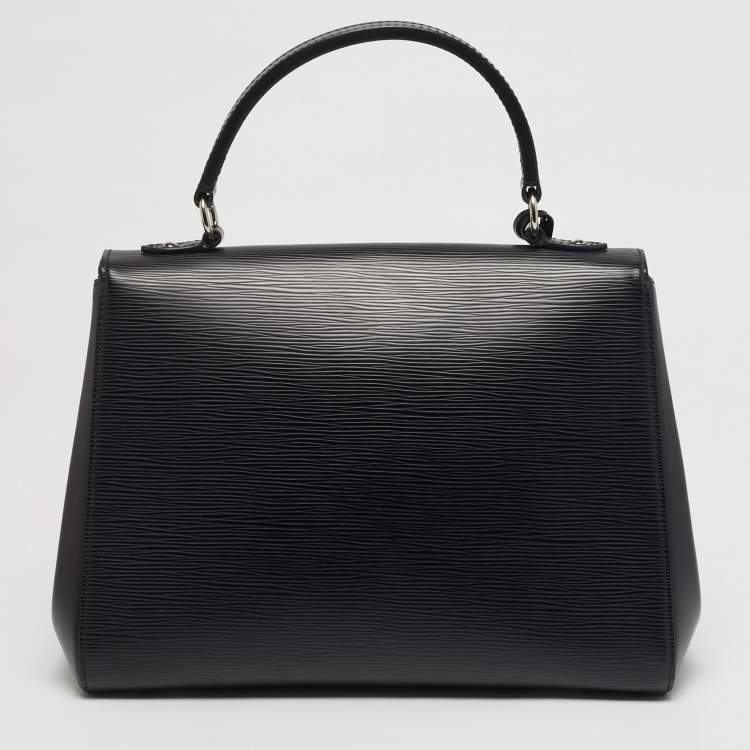 Pre Owned Louis Vuitton Cluny MM Black Epi Leather Bag