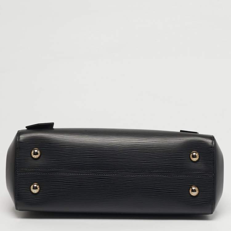 Pre Owned Louis Vuitton Cluny MM Black Epi Leather Bag