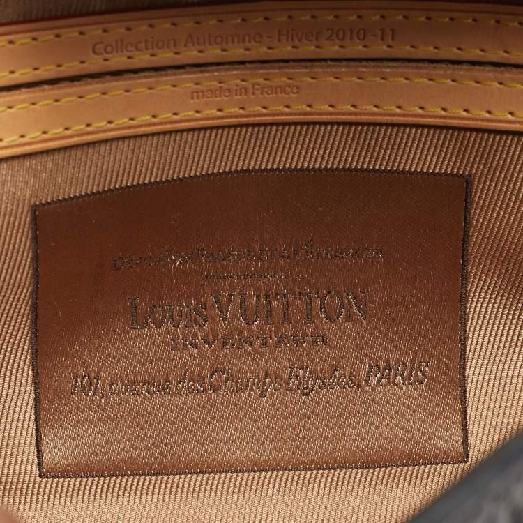 Pre Owned Louis Vuitton Fleur de Jais Manege Black/Monogram Canvas and Leather Limited Edition Clutch