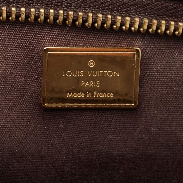 Pre Owned Louis Vuitton Brea NM PM Amarante Monogram Vernis Bag