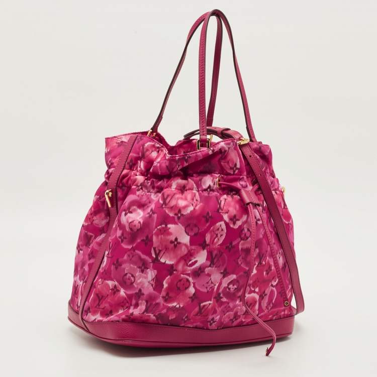 Pre Owned Louis Vuitton Noefull Limited Edition Indian Rose Monogram lkat Floral Nylon Bag