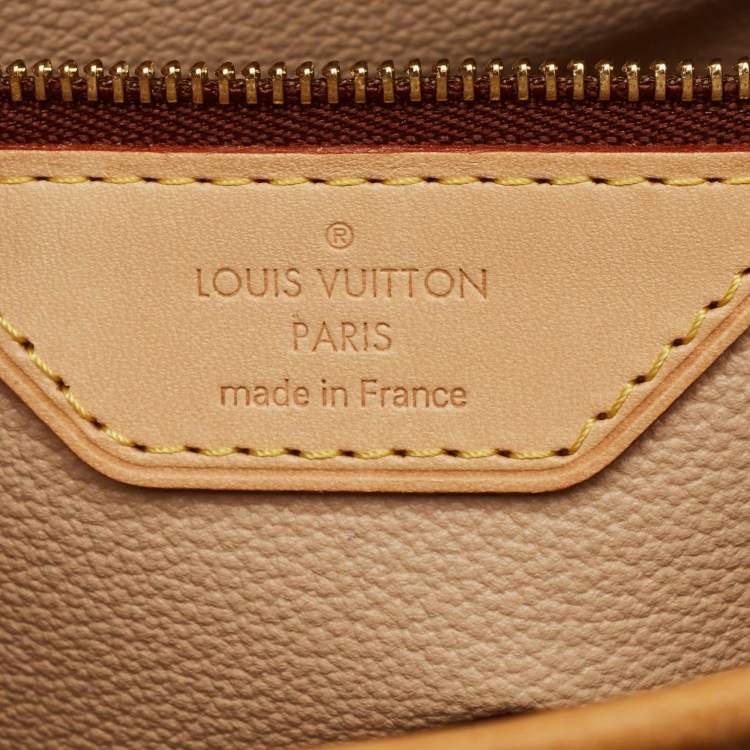 Pre Owned Louis Vuitton Petit Bucket Monogram Canvas Bag