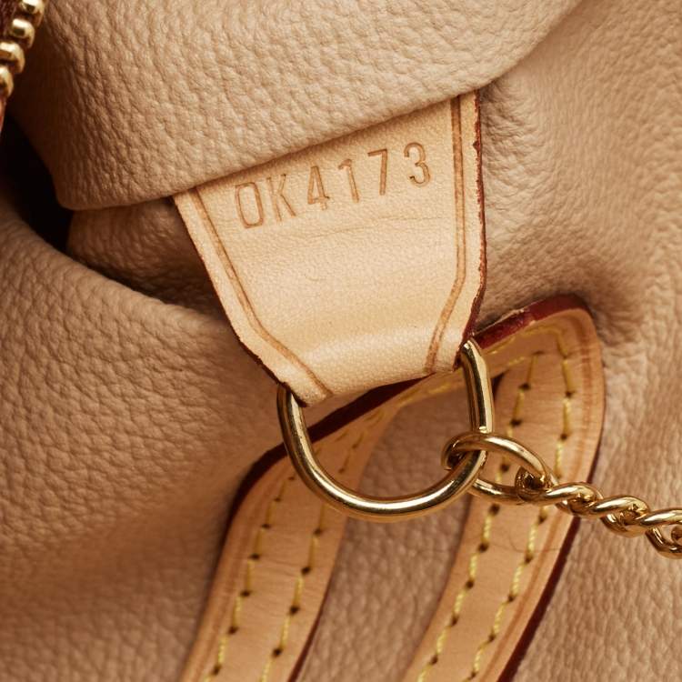 Pre Owned Louis Vuitton Petit Bucket Monogram Canvas Bag