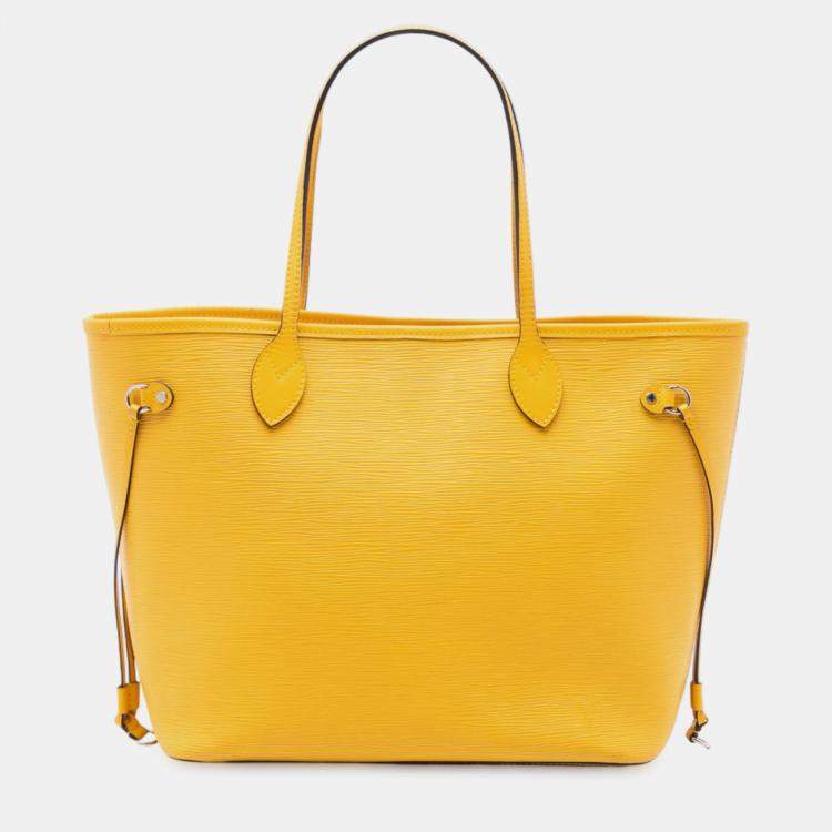 Pre Owned Louis Vuitton Yellow Epi Neverfull MM