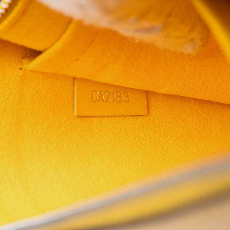Pre Owned Louis Vuitton Yellow Epi Neverfull MM
