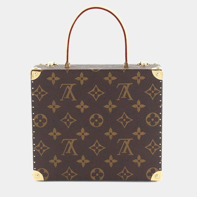 Pre Owned Louis Vuitton Monogram Panda Brown Coated Canvas Jewelry Case