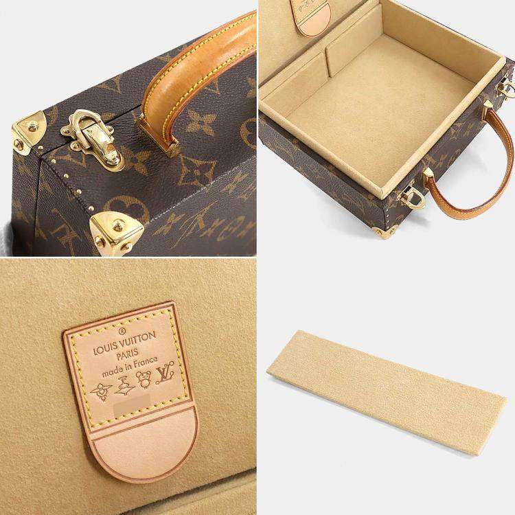 Pre Owned Louis Vuitton Monogram Panda Brown Coated Canvas Jewelry Case