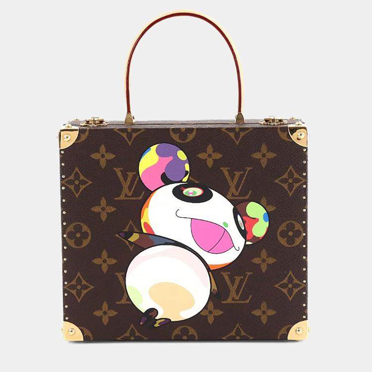 Pre Owned Louis Vuitton Monogram Panda Brown Coated Canvas Jewelry Case