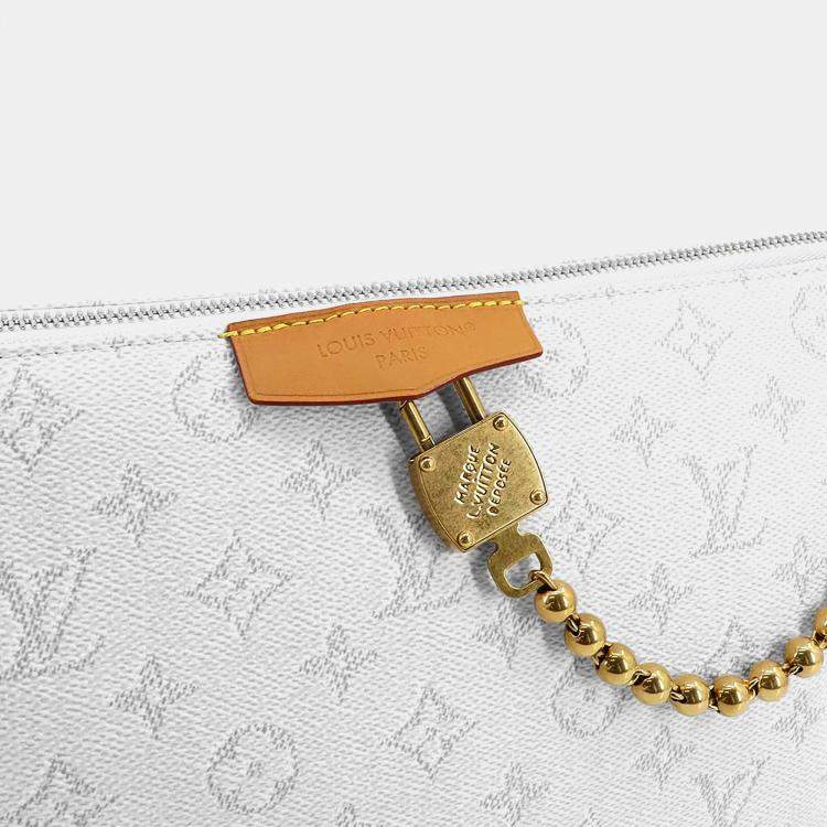 Pre Owned Louis Vuitton Bobo Trunk Off-White Monogram Canvas Handbag