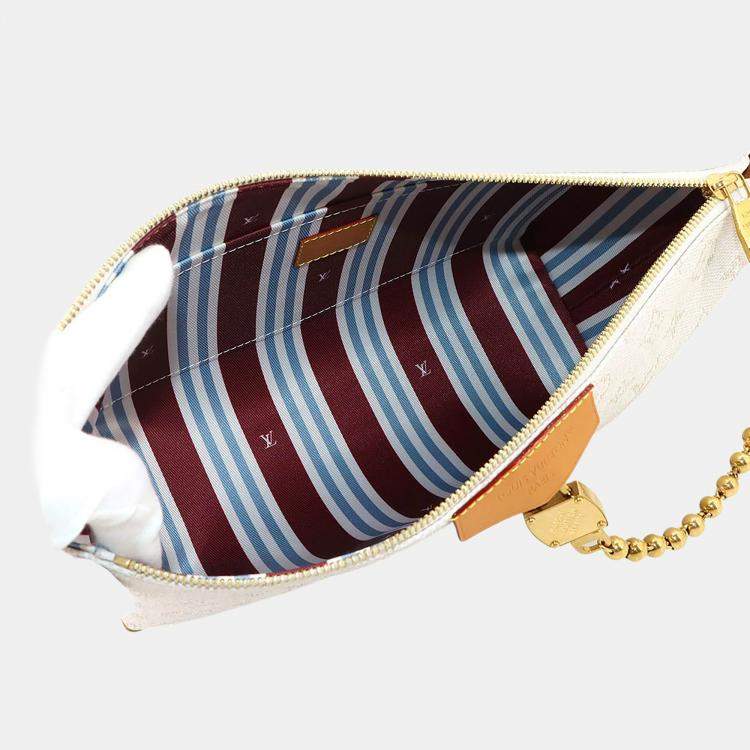 Pre Owned Louis Vuitton Bobo Trunk Off-White Monogram Canvas Handbag