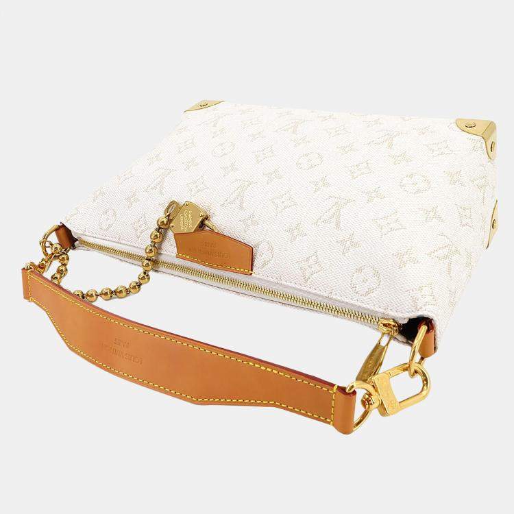 Pre Owned Louis Vuitton Bobo Trunk Off-White Monogram Canvas Handbag