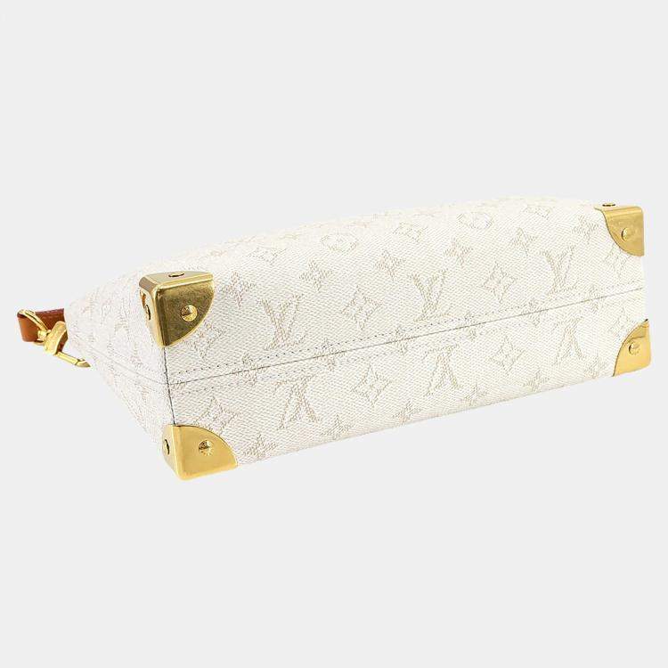 Pre Owned Louis Vuitton Bobo Trunk Off-White Monogram Canvas Handbag