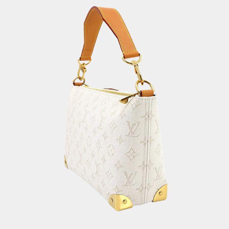 Pre Owned Louis Vuitton Bobo Trunk Off-White Monogram Canvas Handbag