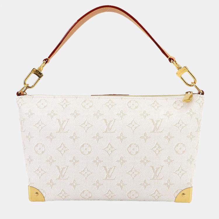 Pre Owned Louis Vuitton Bobo Trunk Off-White Monogram Canvas Handbag