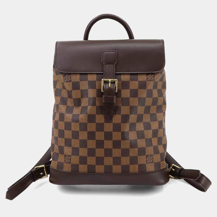 Pre Owned Louis Vuitton Soho Ebene Damier Canvas Backpack