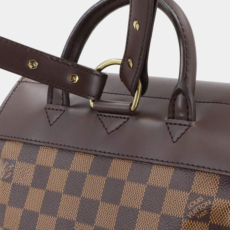 Pre Owned Louis Vuitton Soho Ebene Damier Canvas Backpack