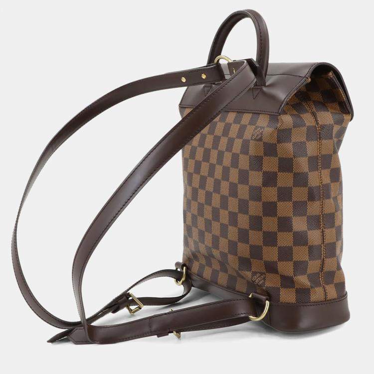 Pre Owned Louis Vuitton Soho Ebene Damier Canvas Backpack