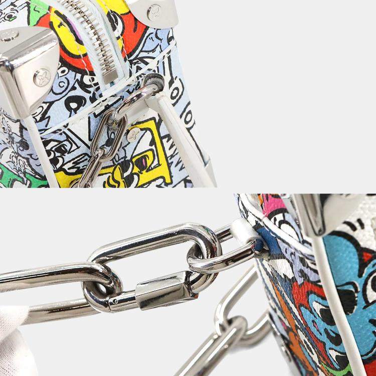 Pre Owned Louis Vuitton Mini Soft Trunk Multicolor Monogram Canvas Shoulder Bag