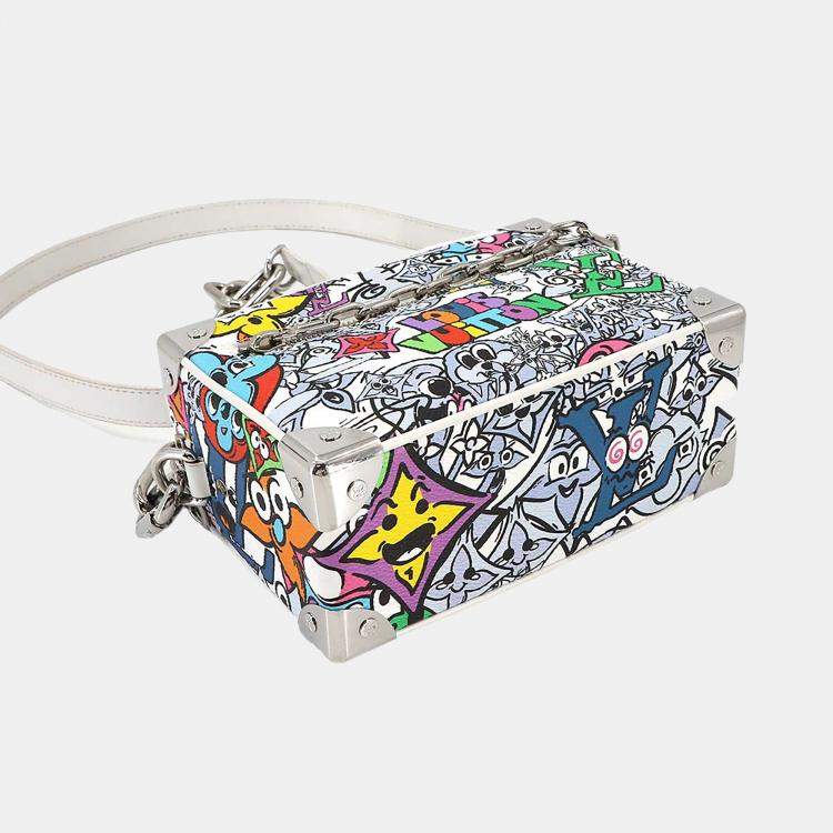 Pre Owned Louis Vuitton Mini Soft Trunk Multicolor Monogram Canvas Shoulder Bag