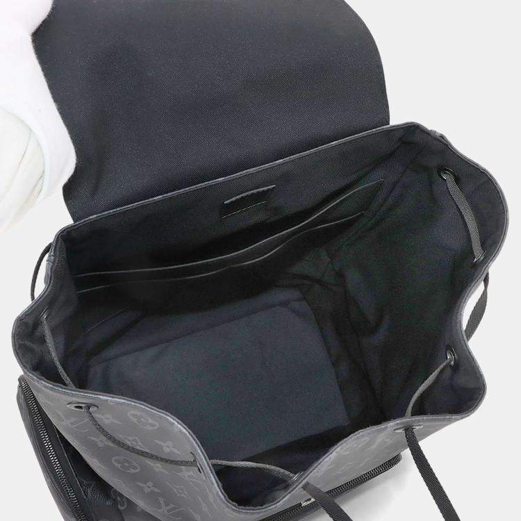مملوكة مسبقًا Louis Vuitton Trio Backpack Black Monogram Eclipse Canvas Backpack
