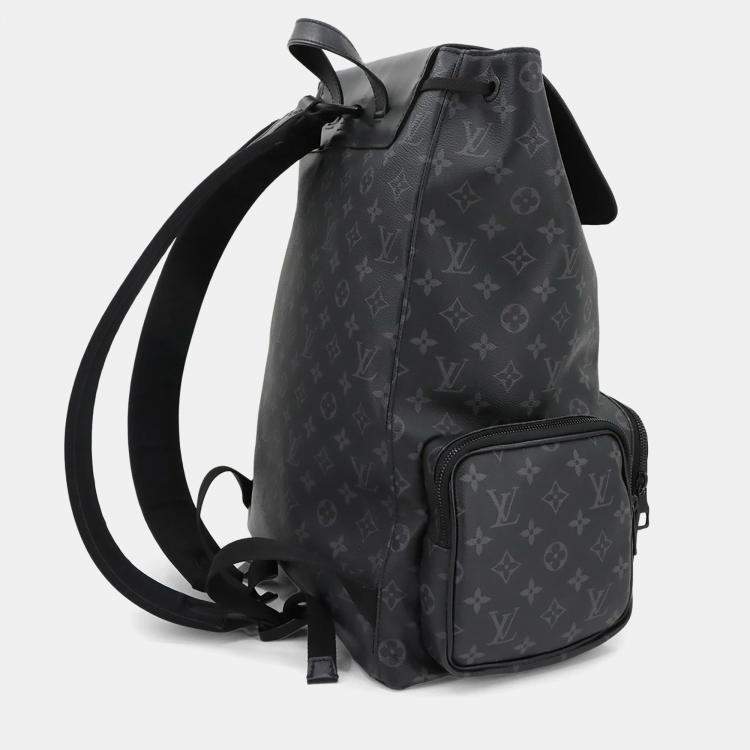 مملوكة مسبقًا Louis Vuitton Trio Backpack Black Monogram Eclipse Canvas Backpack