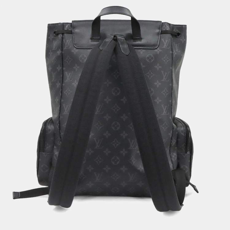 مملوكة مسبقًا Louis Vuitton Trio Backpack Black Monogram Eclipse Canvas Backpack