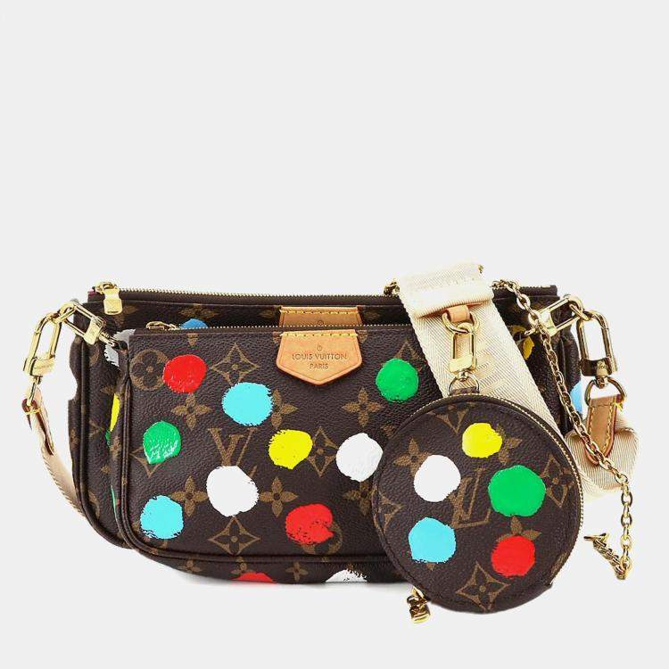 Pre Owned Louis Vuitton Multi Pochette Accessoires Multicolor Monogram Canvas Shoulder Bag