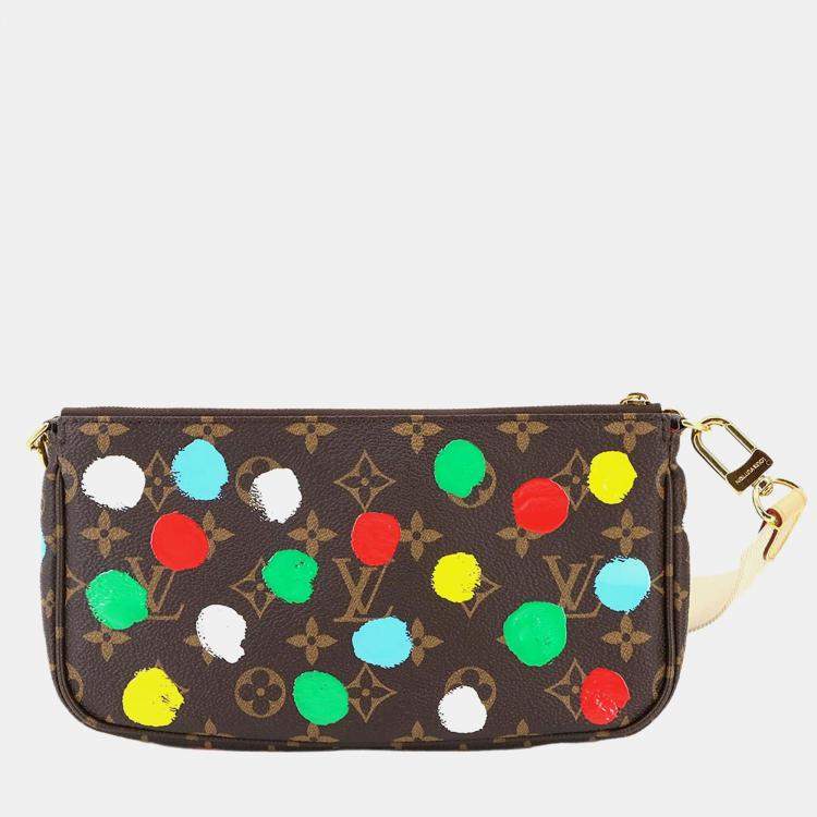 Pre Owned Louis Vuitton Multi Pochette Accessoires Multicolor Monogram Canvas Shoulder Bag