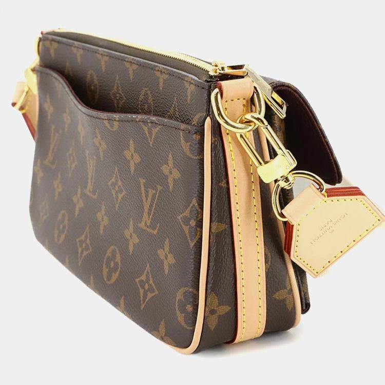 Pre Owned Louis Vuitton Viva Cite Brown Monogram Canvas Shoulder Bag