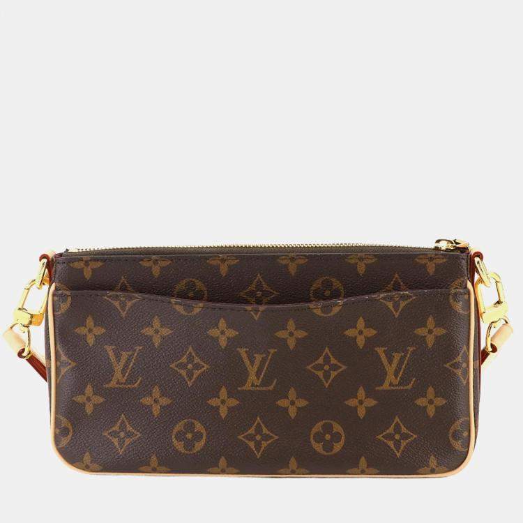 Pre Owned Louis Vuitton Viva Cite Brown Monogram Canvas Shoulder Bag