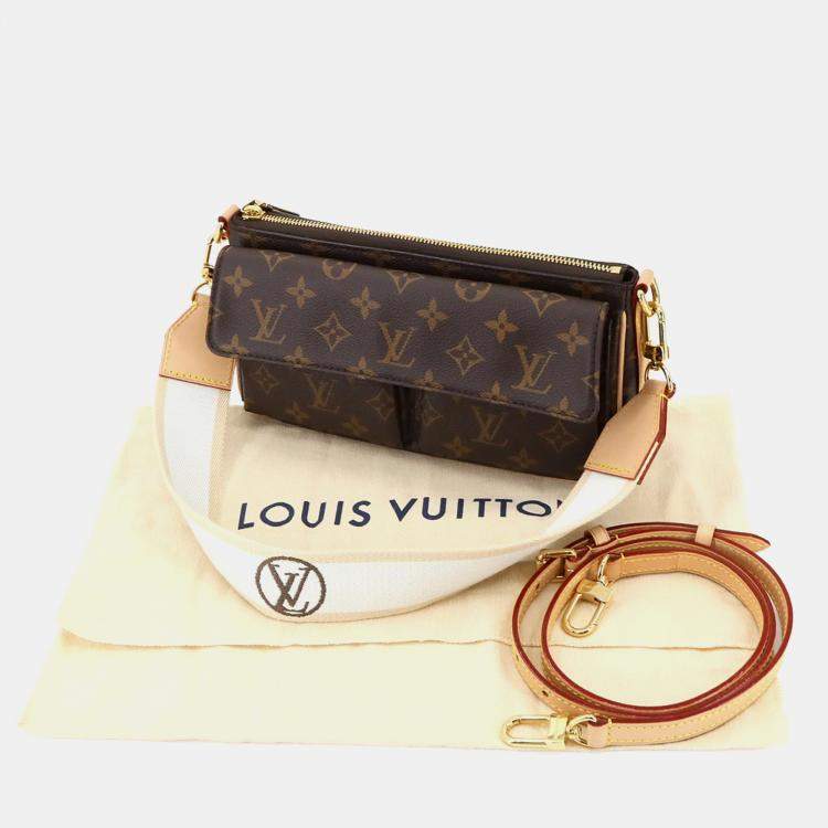 Pre Owned Louis Vuitton Viva Cite Brown Monogram Canvas Shoulder Bag
