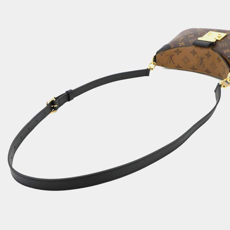 Pre Owned Louis Vuitton Twinny Brown Monogram Reverse Canvas Shoulder Bag