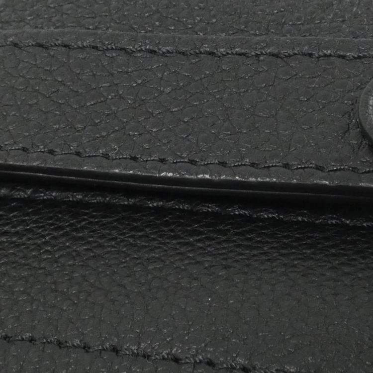 Pre Owned Louis Vuitton Colorado Soul Trunk EW Black Calfskin Leather Shoulder Bag