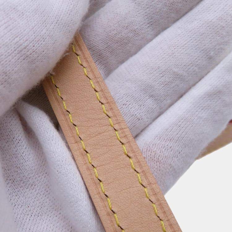 Pre Owned Louis Vuitton Takashi Murakami Monogram Cherry Speedy Bandouliere 20 Brown Red Monogram Canvas Top Handle Bag