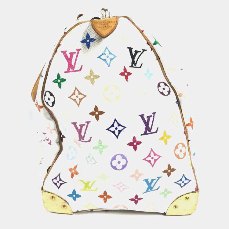 مملوكة مسبقًا Louis Vuitton Monogram Multicolore Keepall 45 Handbag Canvas And Available In Blanc White