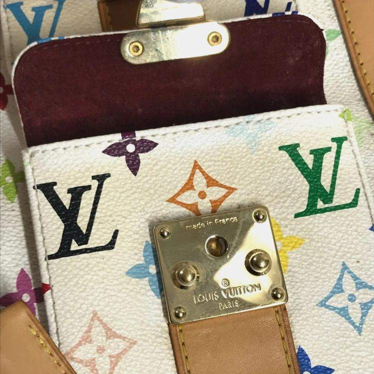 مملوكة مسبقًا Louis Vuitton Monogram Multicolore Keepall 45 Handbag Canvas And Available In Blanc White