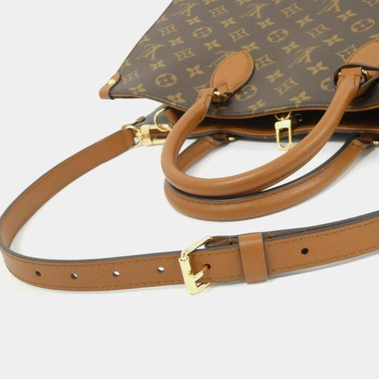 Pre Owned Louis Vuitton OnTheGo Brown Monogram Canvas Tote Bag
