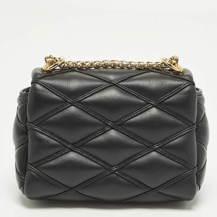 Pre Owned Louis Vuitton Go-14 Pico Black Malletage Leather Crossbody Bag