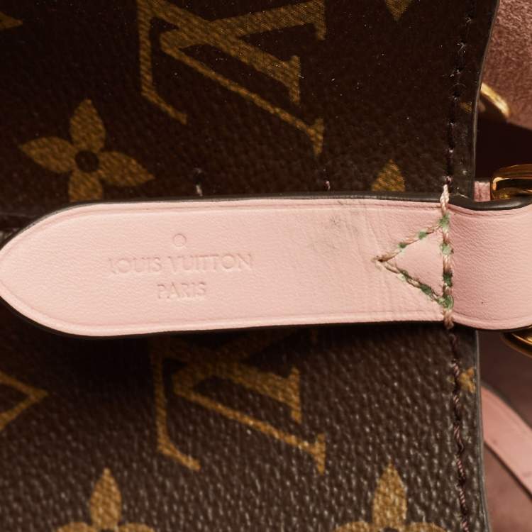 Pre Owned Louis Vuitton NeoNoe Rose Poudre Monogram Canvas Bucket Bag