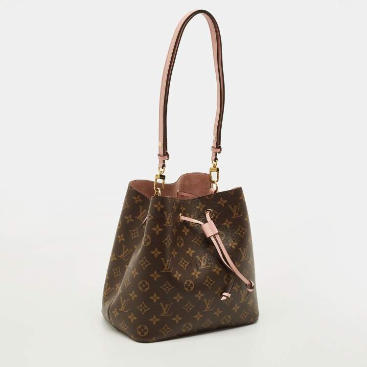 Pre Owned Louis Vuitton NeoNoe Rose Poudre Monogram Canvas Bucket Bag