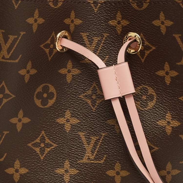 Pre Owned Louis Vuitton NeoNoe Rose Poudre Monogram Canvas Bucket Bag