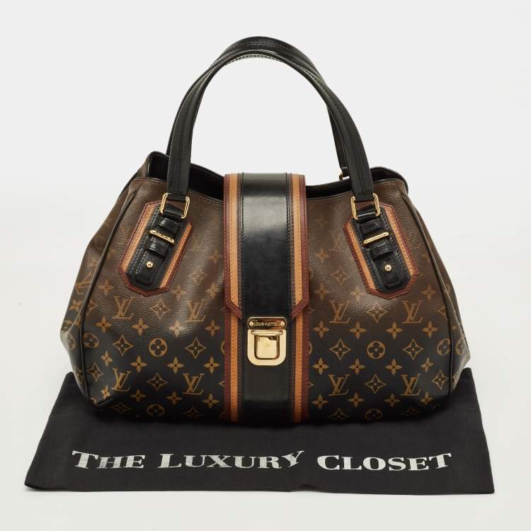 Pre Owned Louis Vuitton Mirage Griet Black Monogram Canvas Limited Edition Bag