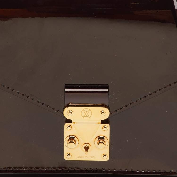 Pre Owned Louis Vuitton Monceau BB Amarante Vernis Bag