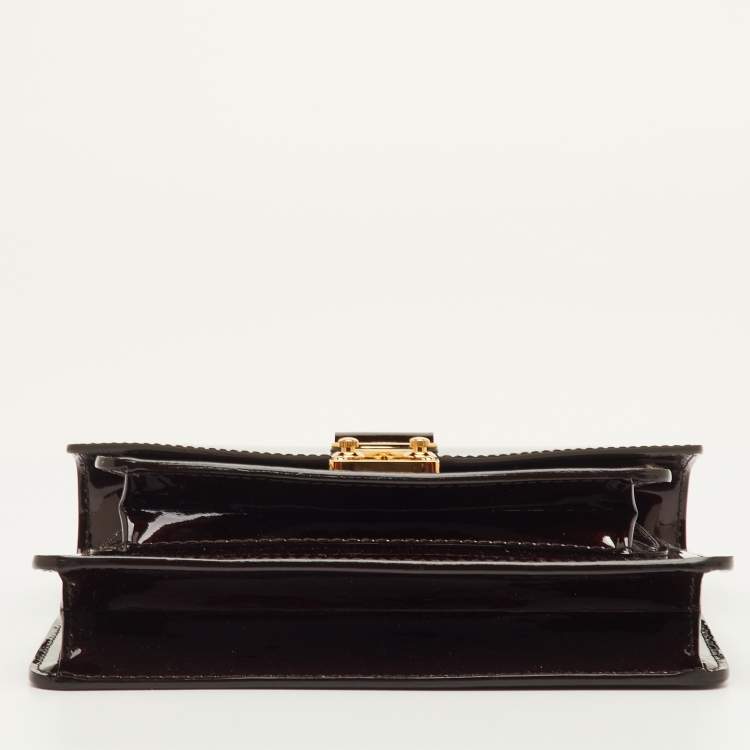 Pre Owned Louis Vuitton Monceau BB Amarante Vernis Bag