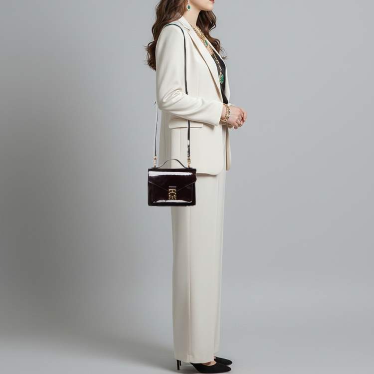 Pre Owned Louis Vuitton Monceau BB Amarante Vernis Bag