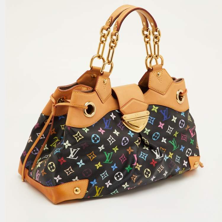 Pre Owned Louis Vuitton Ursula Multicolor Monogram Canvas and Leather Bag