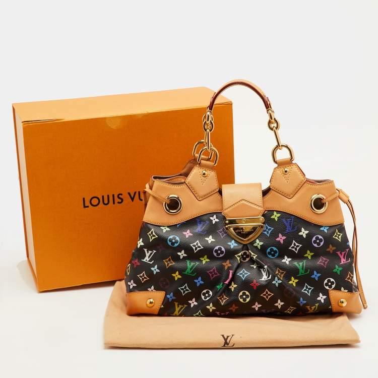 Pre Owned Louis Vuitton Ursula Multicolor Monogram Canvas and Leather Bag