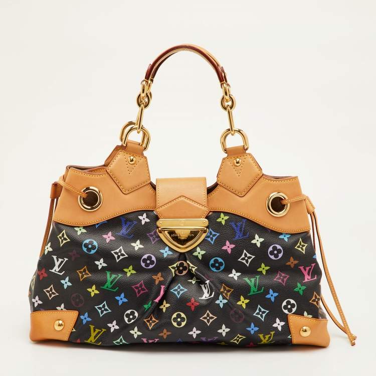 Pre Owned Louis Vuitton Ursula Multicolor Monogram Canvas and Leather Bag